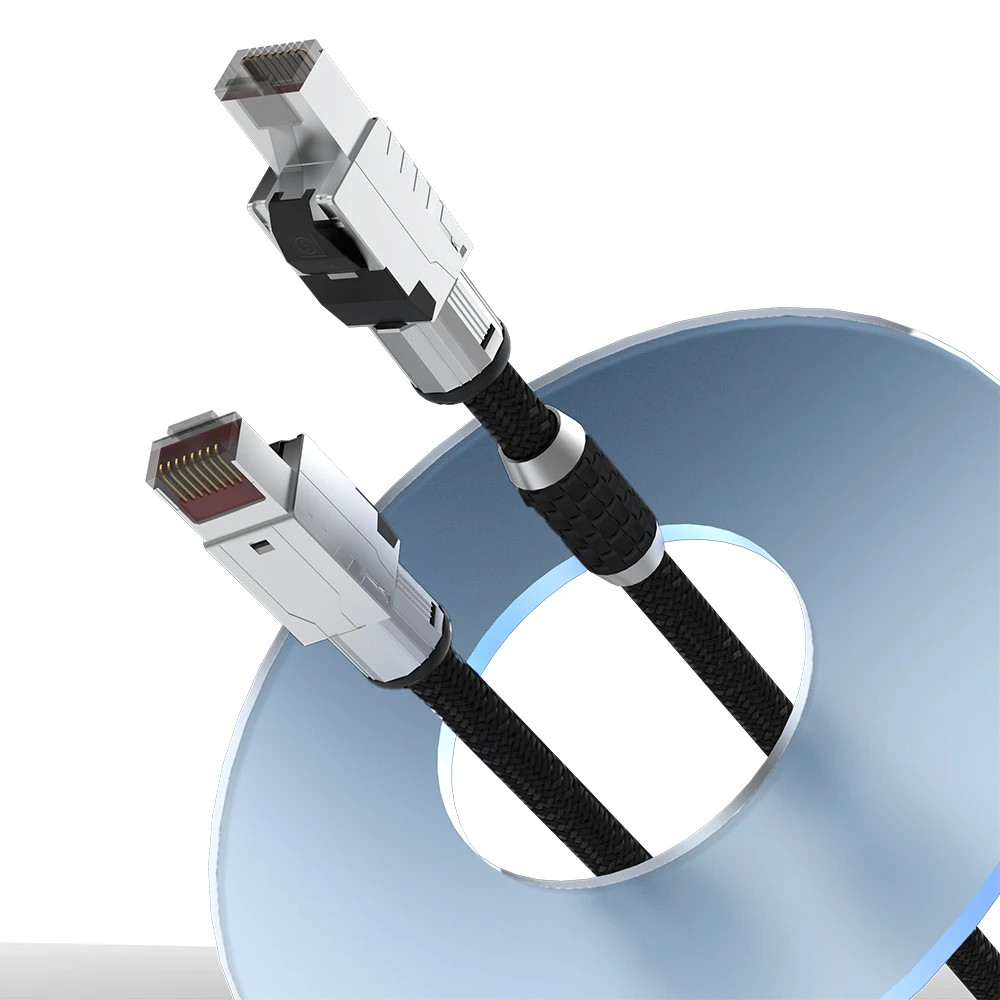 Hifi CAT8 Cat 8 Ethernet Cable LAN Network Rj45 Speed Network Cable 40Gbps 2000M