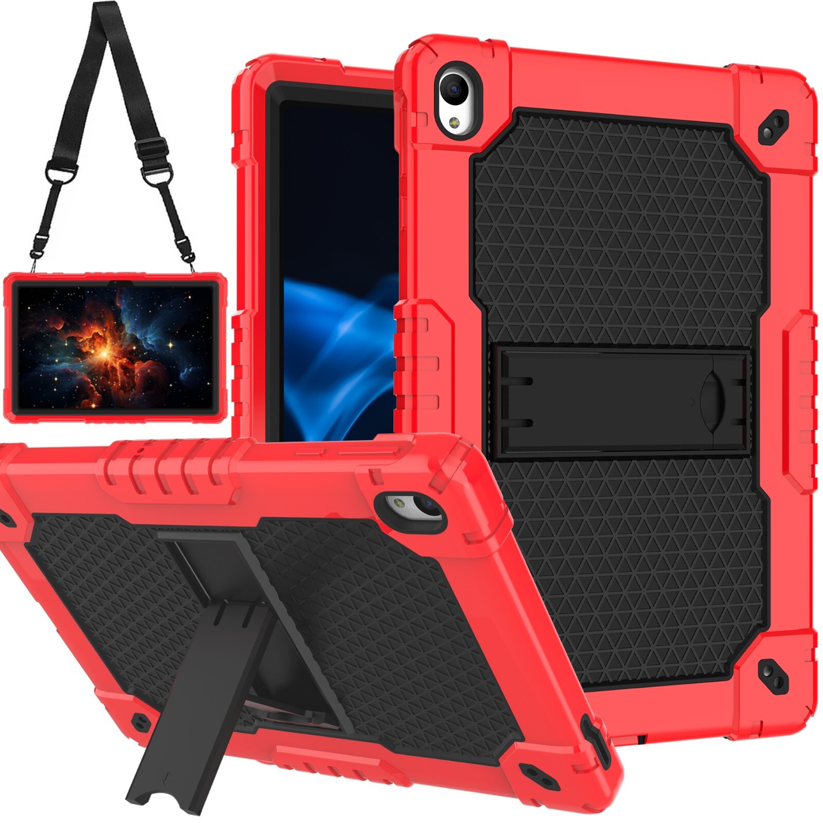 Case for Walmart Onn 10.1 Gen 4 2024 Tablet, Shockproof Cover w/ Strap Stand