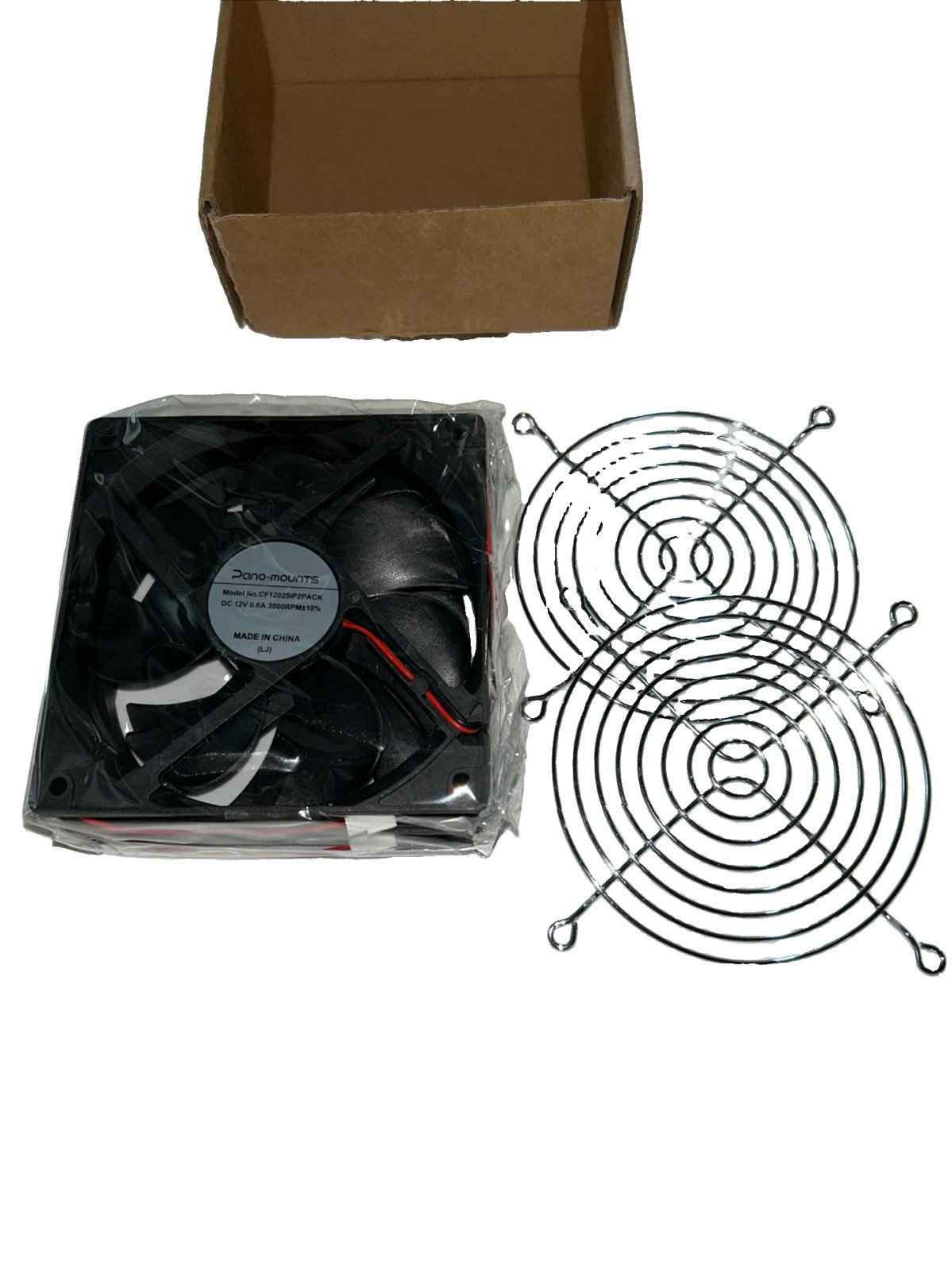 SET of 2 Pano mounts QL12025PWM Computer Case Fan 120mm DC 12V 0.21A 2200RPM