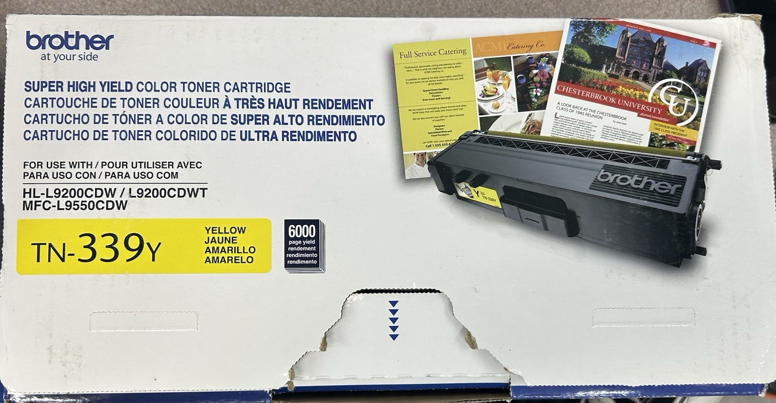 Genuine Brother TN-339Y Yellow Super High Yield Toner Cartridge NEW-