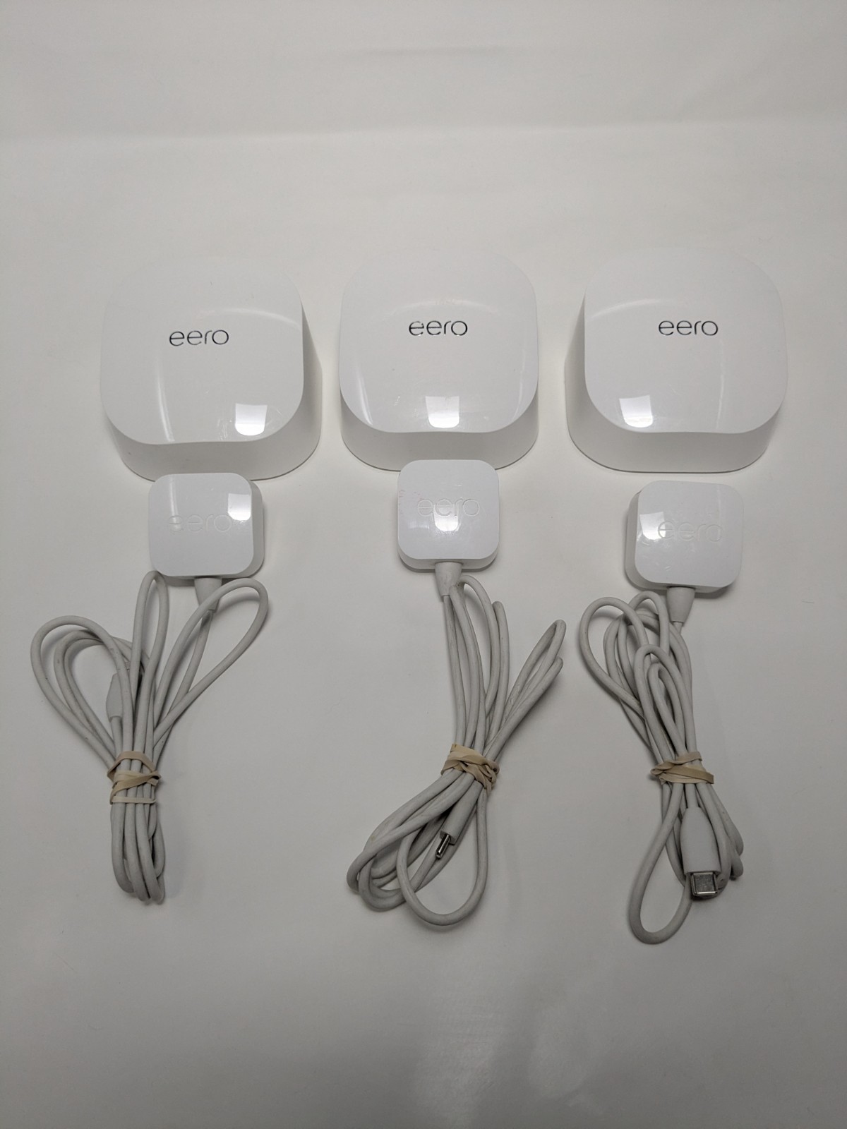 Eero 6 Dual-Band Mesh Wi-Fi System (3-Pack) N010001 Q010001 2x Extenders 