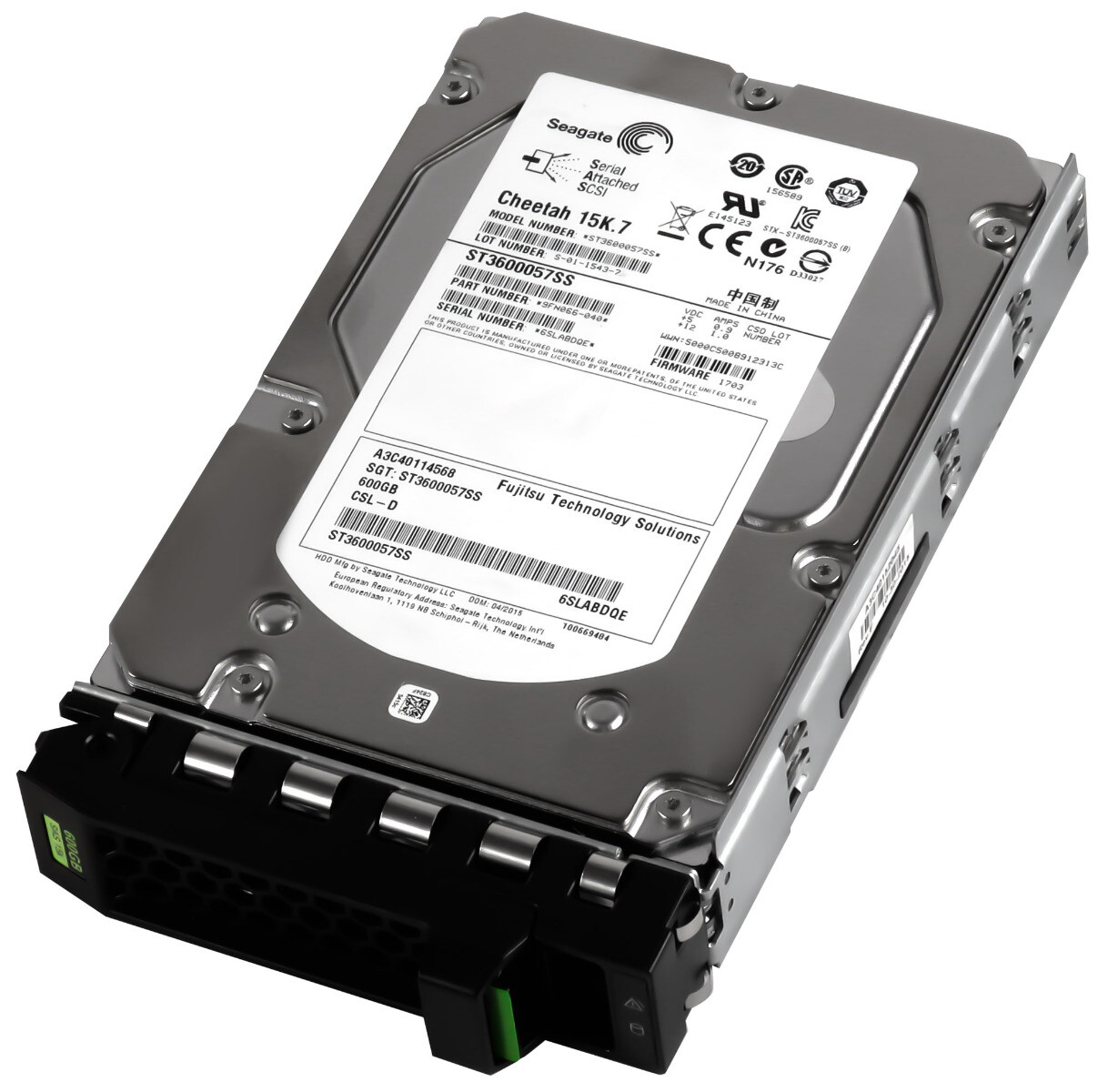 HARD DRIVE FUJITSU A3C40114568 ST3600057SS 600GB SAS-2 15000RPM 16MB 3.5" inch