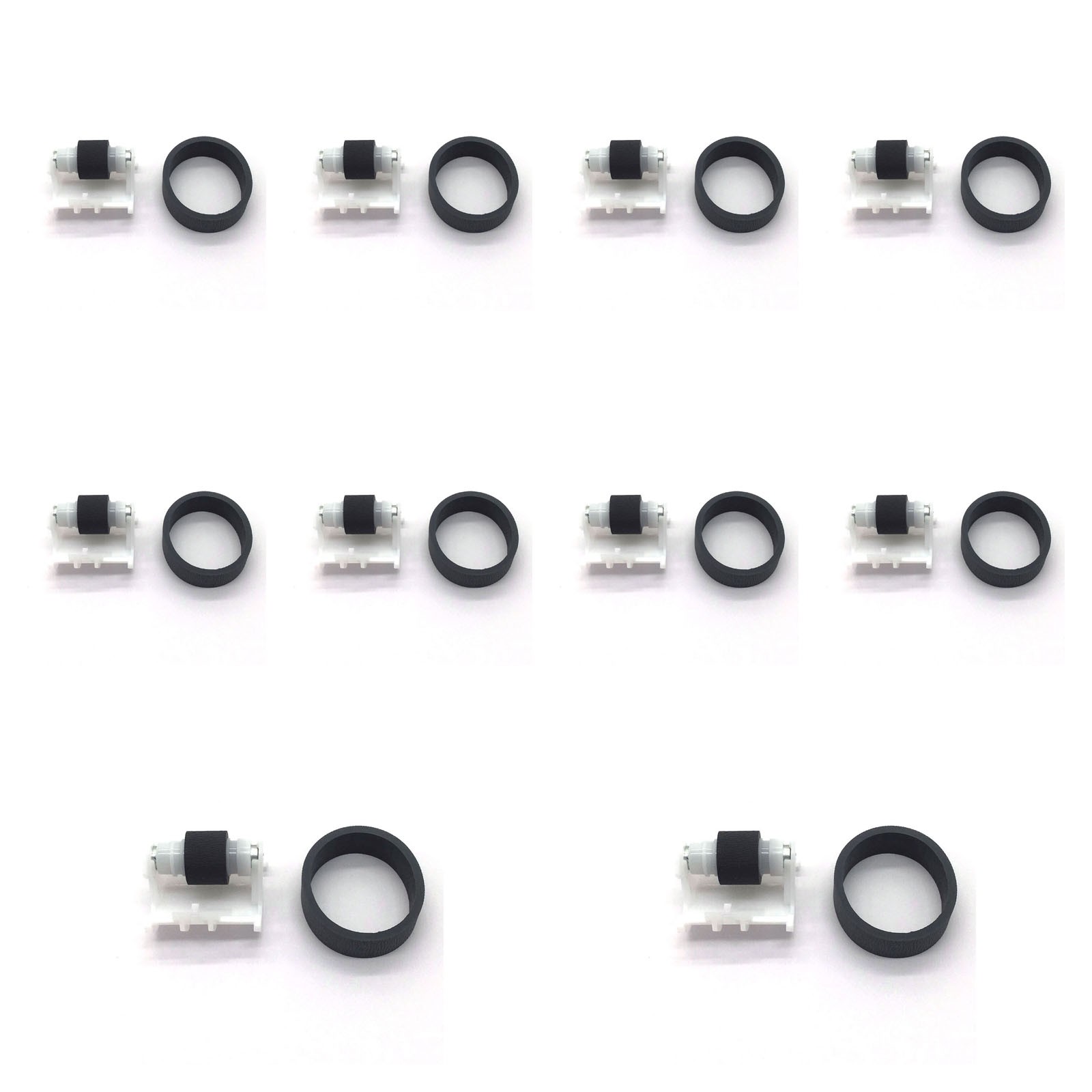 10sets Feed Separation Pickup Roller Rubber Tire For Epson L4159 L4158 L4156