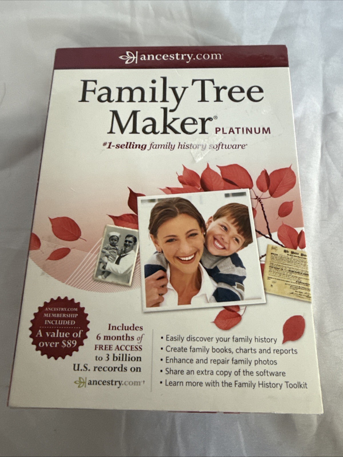Family Tree Maker Platinum 2011 New Ancestry.com 6 Month Membership History Kit