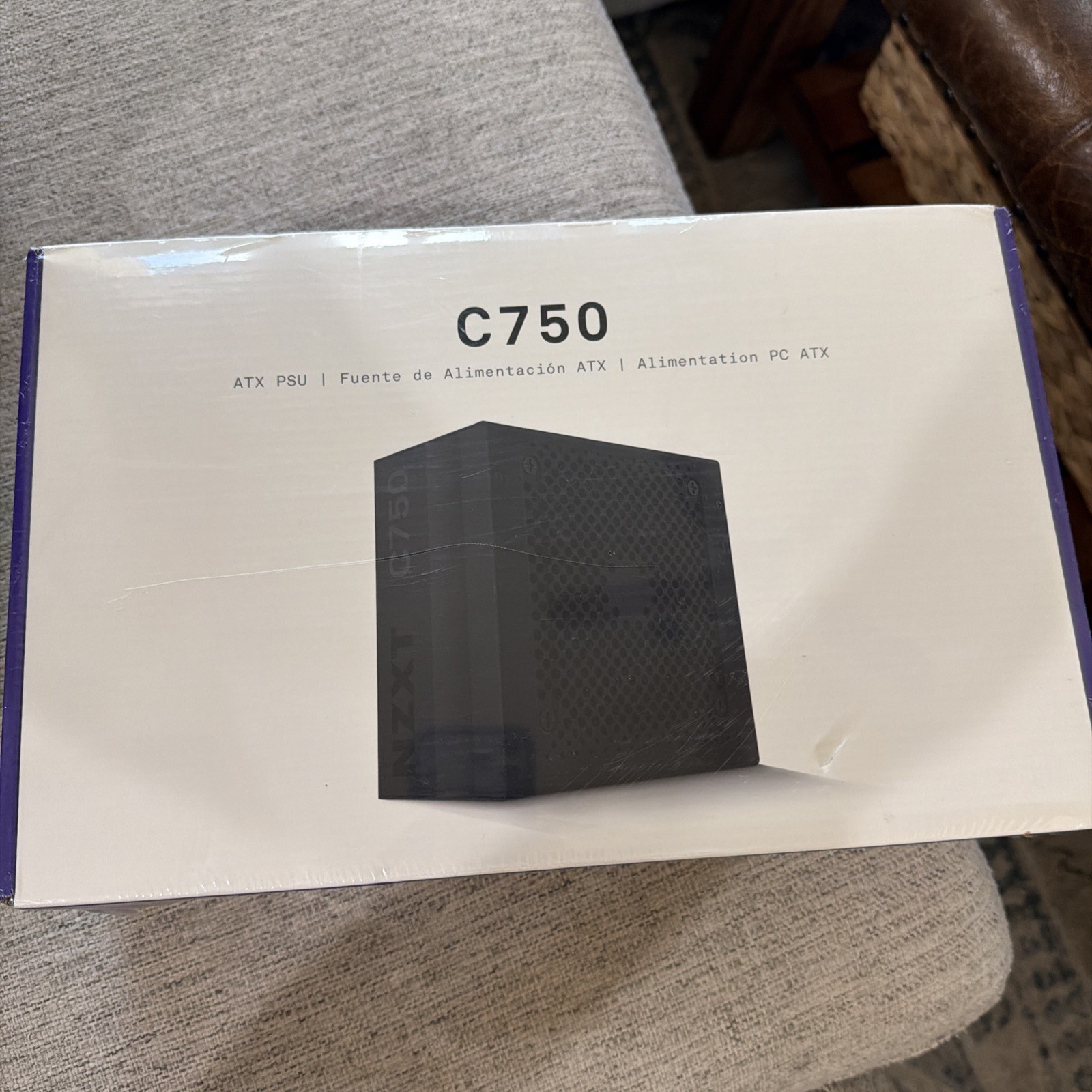 NZXT C750 NP-C750M 750 Watt PSU 80 Gold Certified Hybrid Silent Fan Control Flu