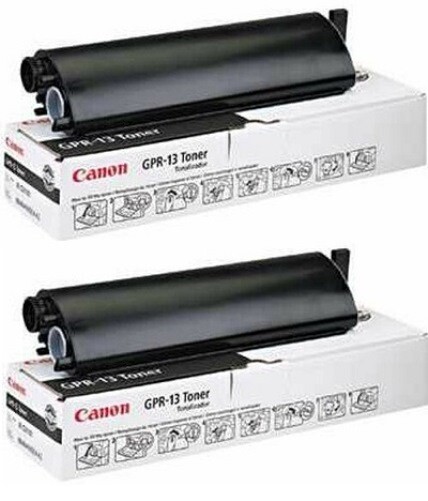 2 New Genuine Factory Sealed Canon GPR-13 Black Toner Cartridges 