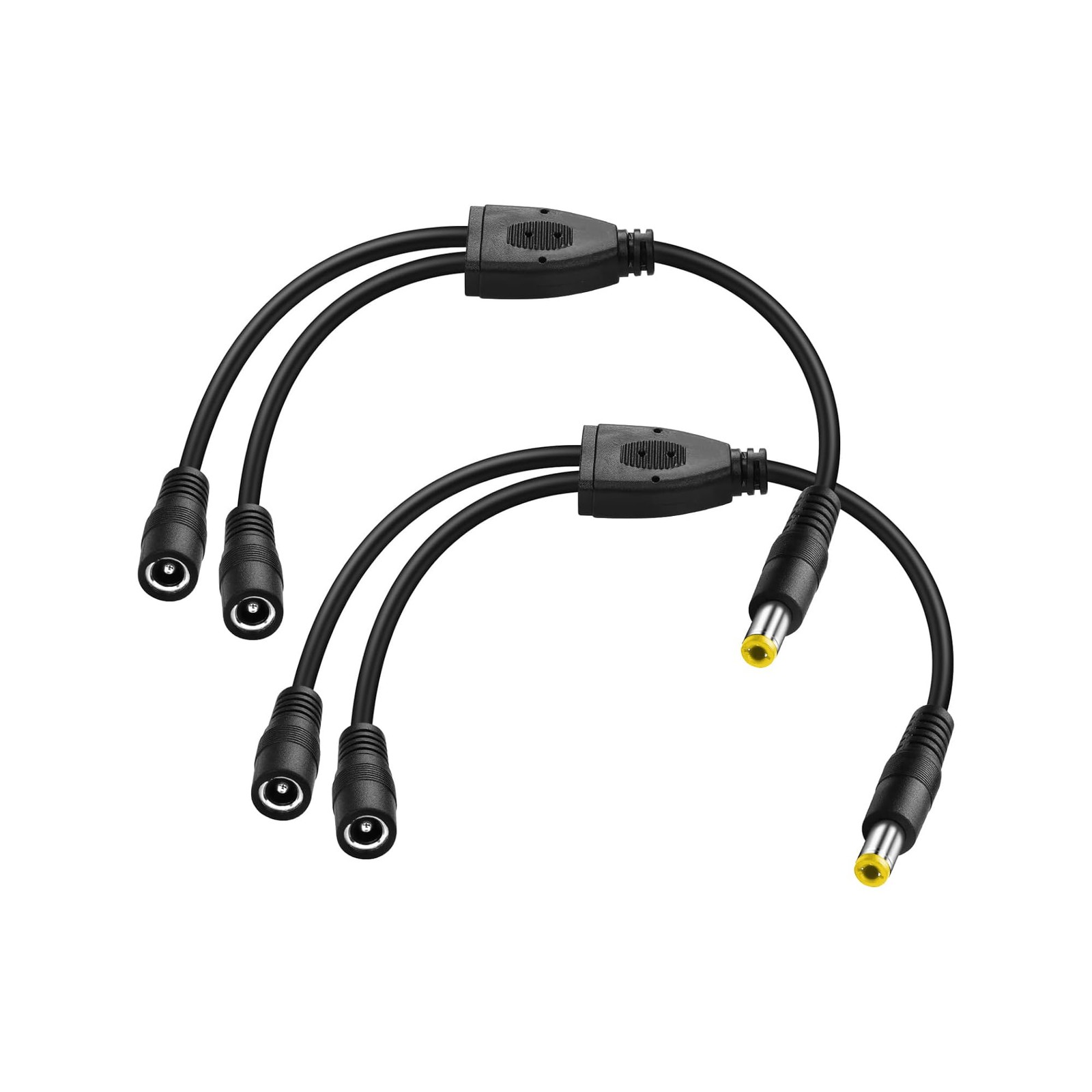 DC 5.5x2.5mm 1 Male to 2 Female Power Supply Splitter Cord 30CM, Y Splitter A...