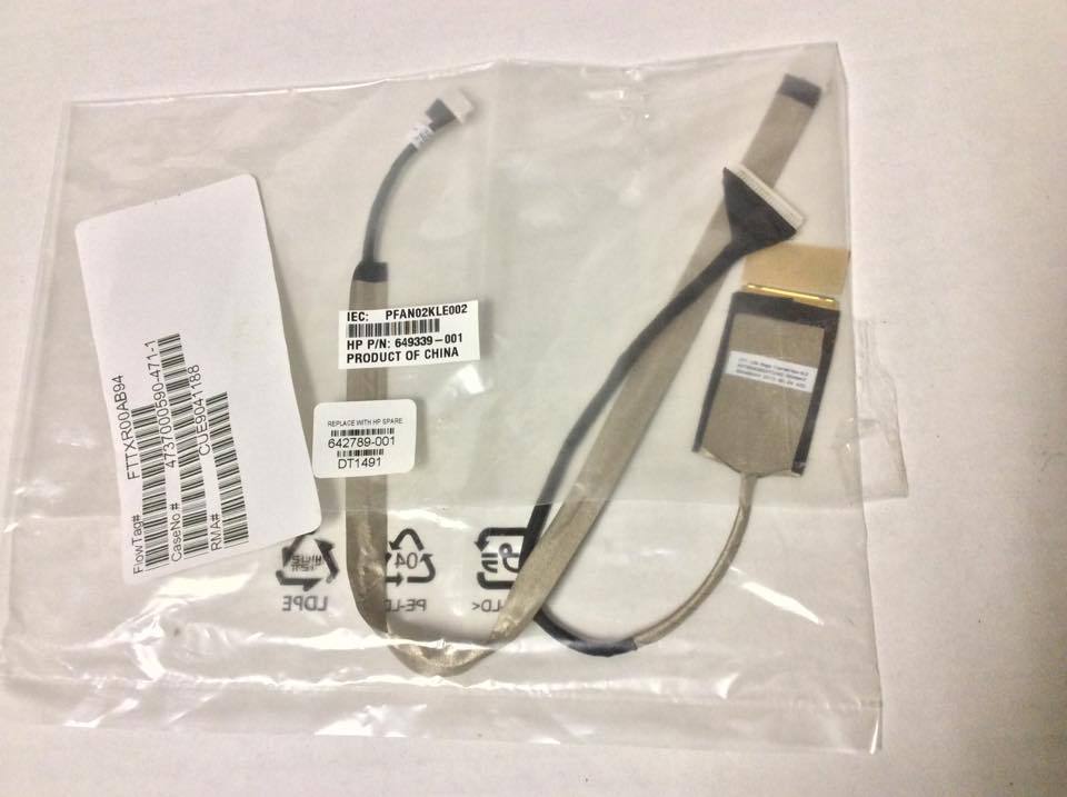 NEW 642789-001 HP 8460 b/p/w 6460b 6465b EliteBook LCM Cam Cables Kit 649339-001