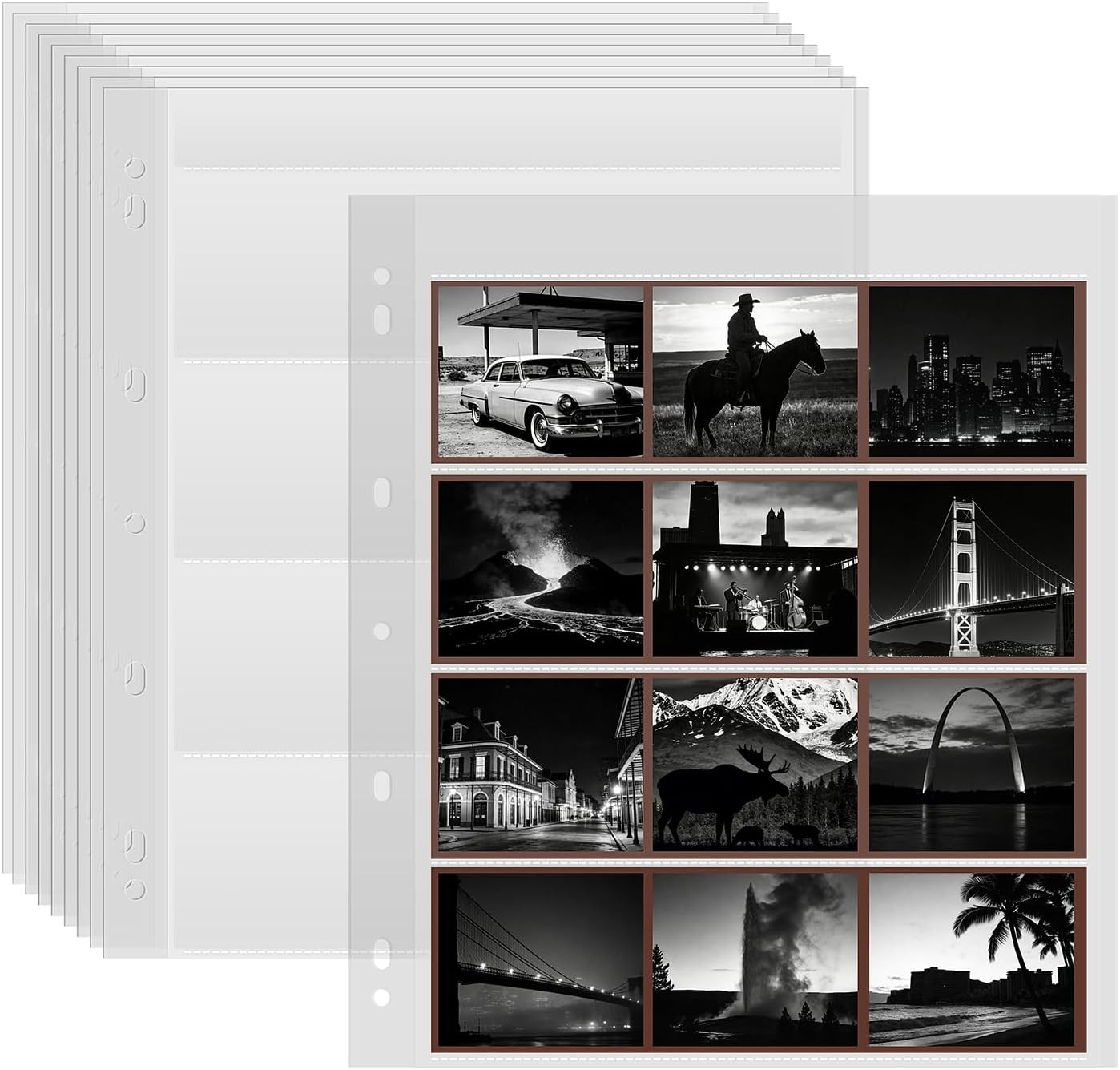30 Pcs 120 Film Negative Sleeves Acid Free Archival Storage Pages