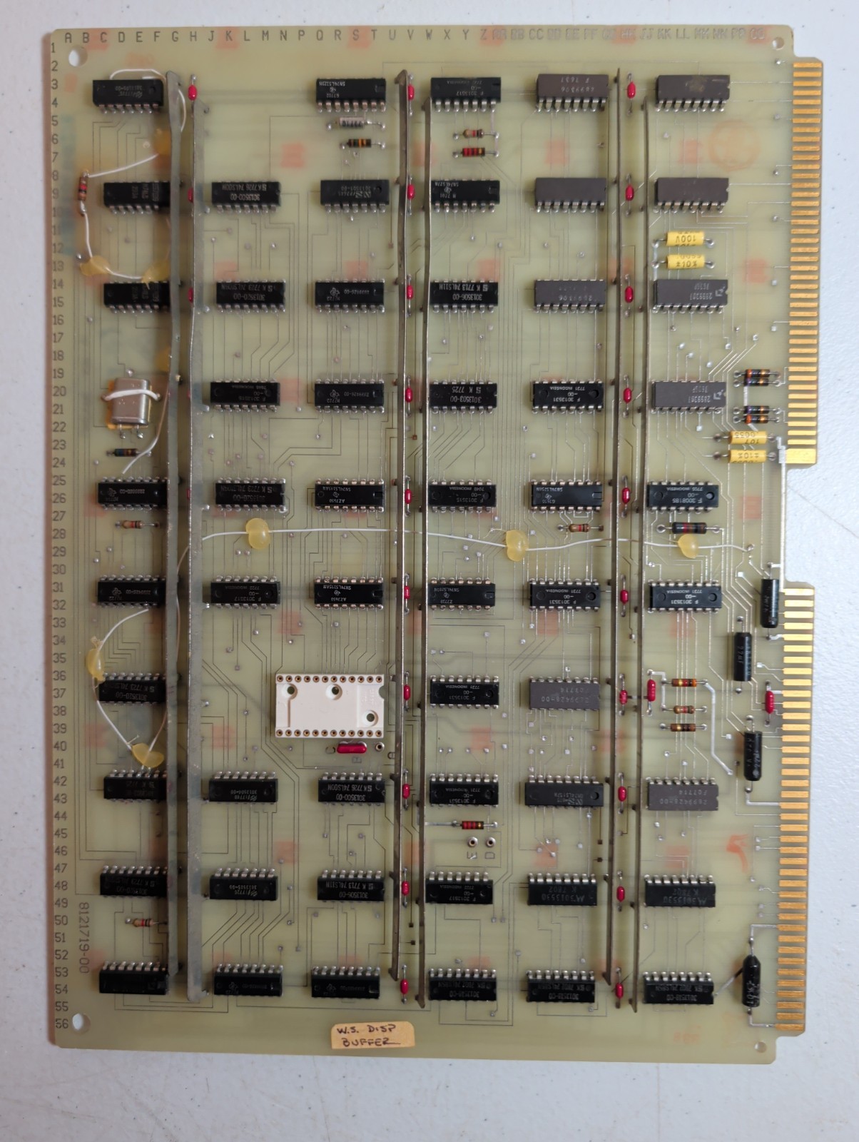 Vintage UNIVAC AIR-VI Display Buffer Circuit Board 8122010-00 Computer PCB
