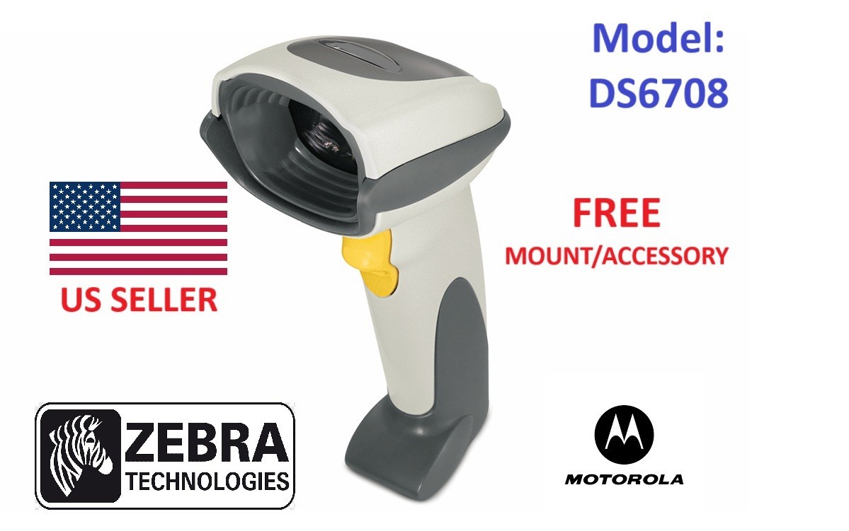 Motorola Zebra Symbol DS6708 FREE MOUNT ACCESSORY Handheld Barcode Scanner