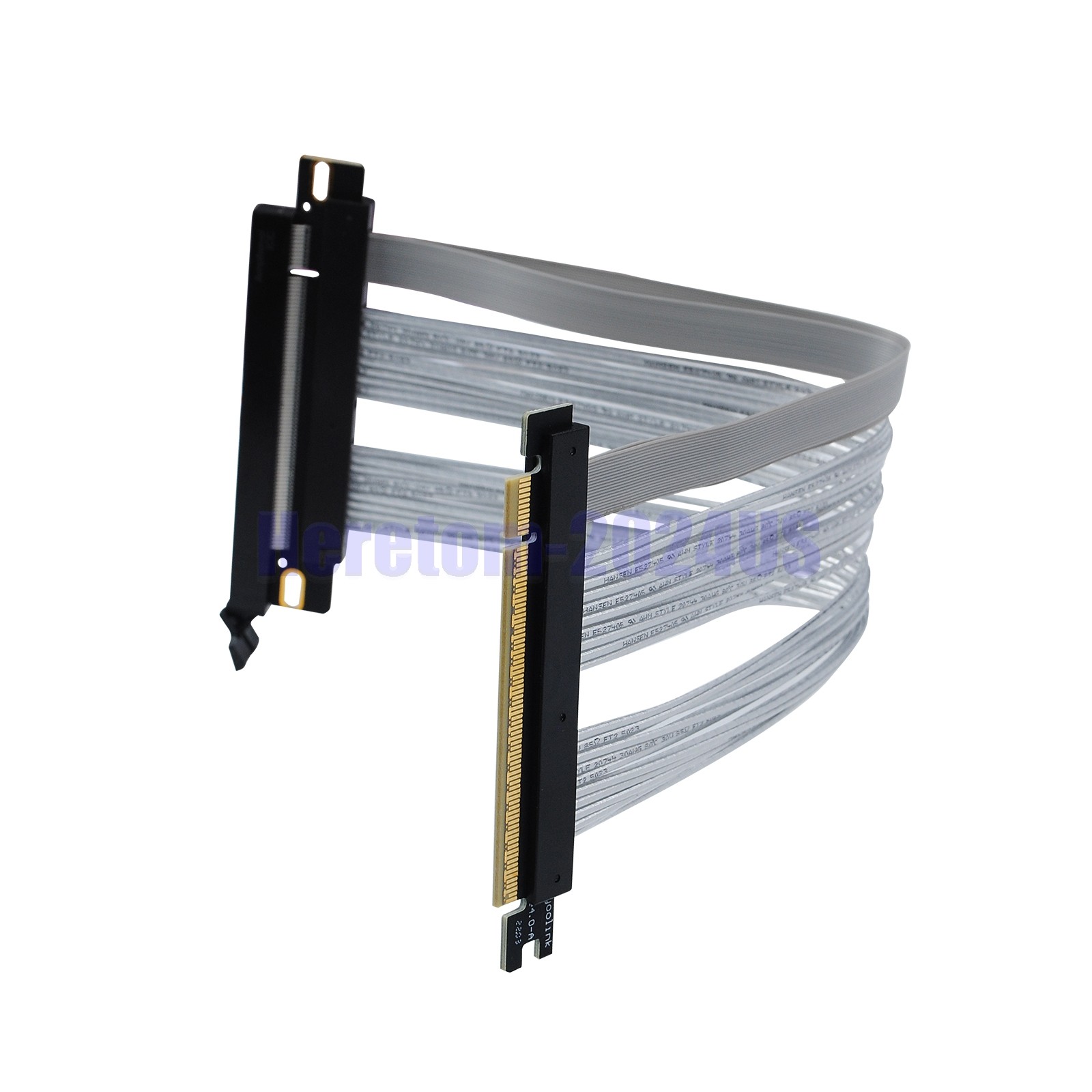 New PCIE 4.0 16x Riser Cable Graphics Card Extension Cable GPU Card 180Degree US