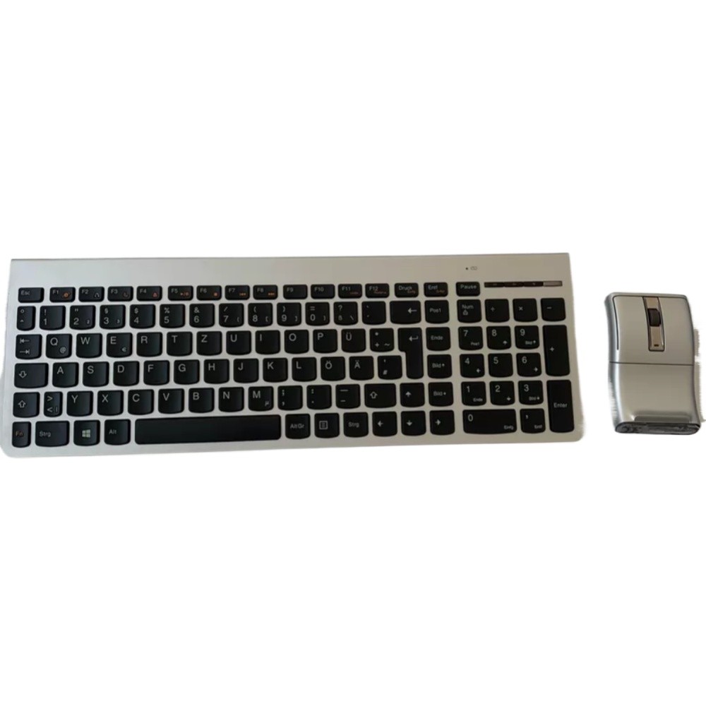 Original Lenovo SK-8861 2.4G Wireless keyboard and N70 Rotating Mouse - Deutsch