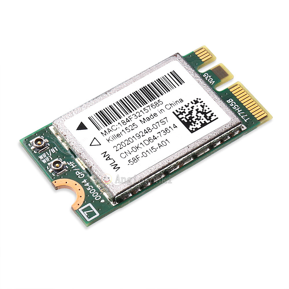 Atheros QCNFA34AC Bigfoot Networks Killer 1525 AC NGFF Wifi Card Bluetooth K1D64