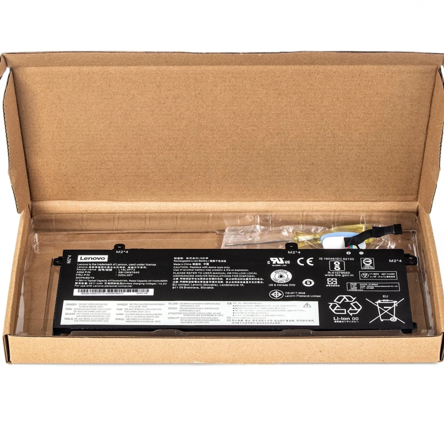Original L18L3P73 Battery For Lenovo ThinkPad T14 Gen1/Gen2 ThinkPad T490/T495