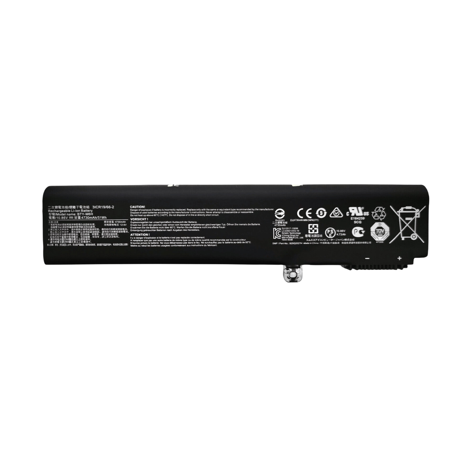 New Genuine BTY-M6H BatteryFor MSI GL72 2QC 2QD 2QE GL62M MS-1792 MS-16J2 Series