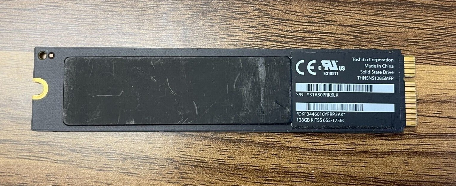 Original Apple 64GB 128GB 256GB 512GB SSD Macbook Air 2012 11" 13"