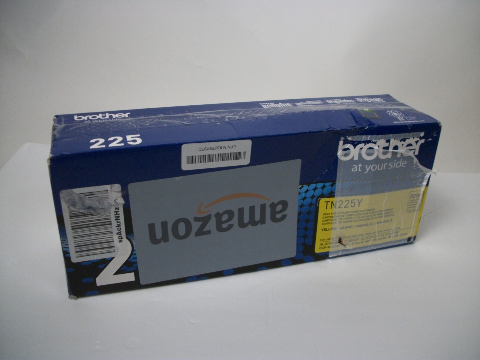 Brother Genuine TN225Y Yellow High Yield Toner Cartridge