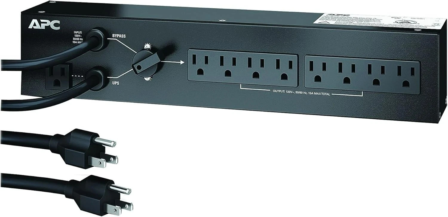 NEW APC by Schneider Electric 8-Outlets 1.5kVA PDU SBP1500RM Maintenance Bypass