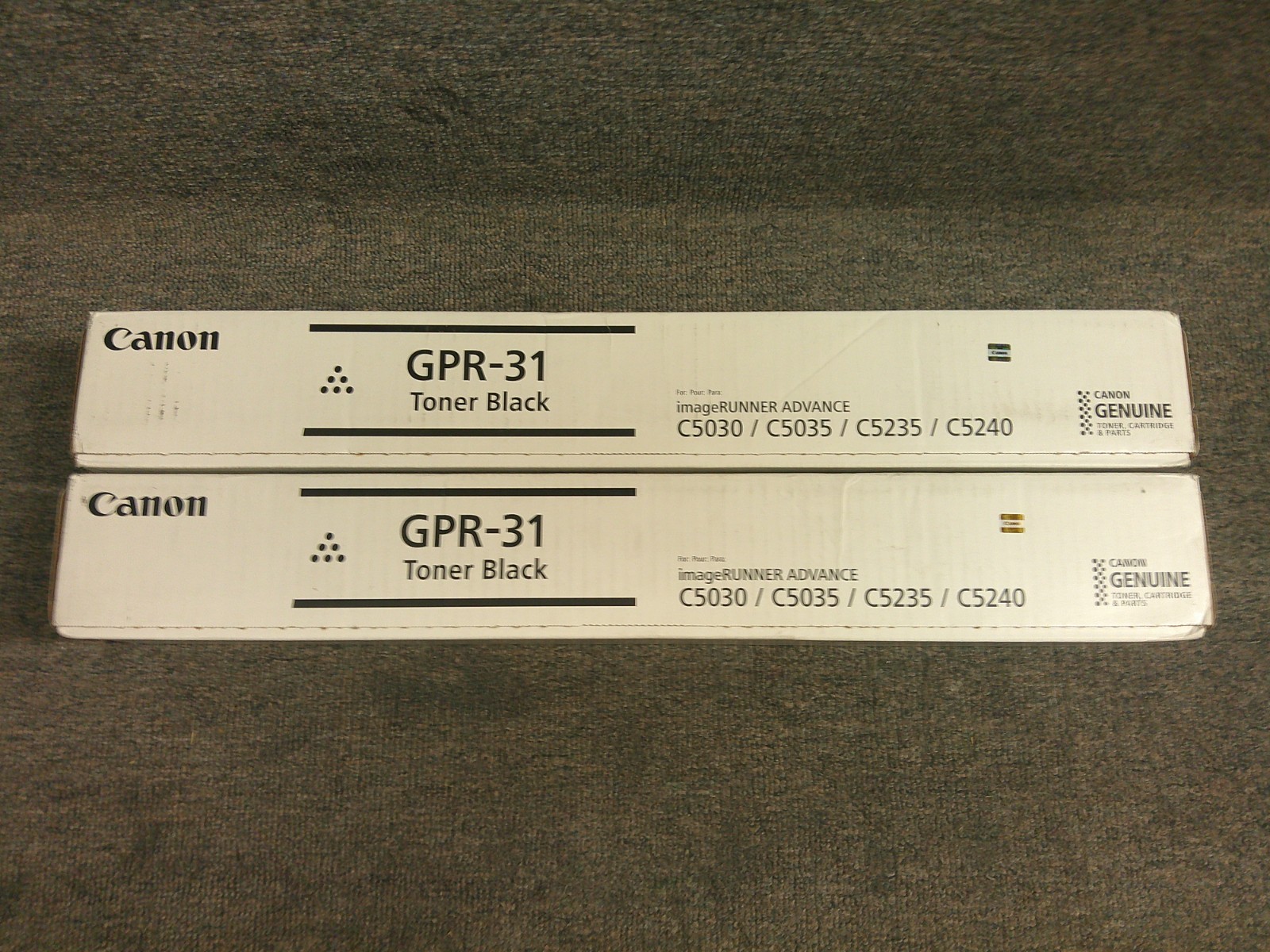 2790B003 GPR-31 Genuine Canon 2pk Black Toners IR-ADV C5030 C5035 C5235 C5240