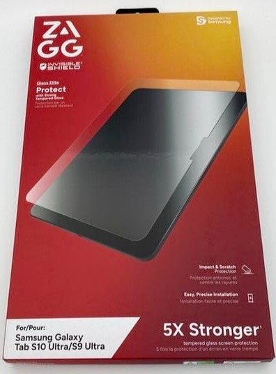 NEW ZAGG Invisible Shield HD Clear Protector for Samsung Galaxy Tab S10/S9 Ultra