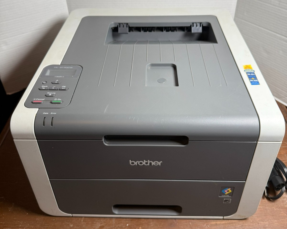Brother HL-3140CW  Wireless Color Laser Printer Tested Working