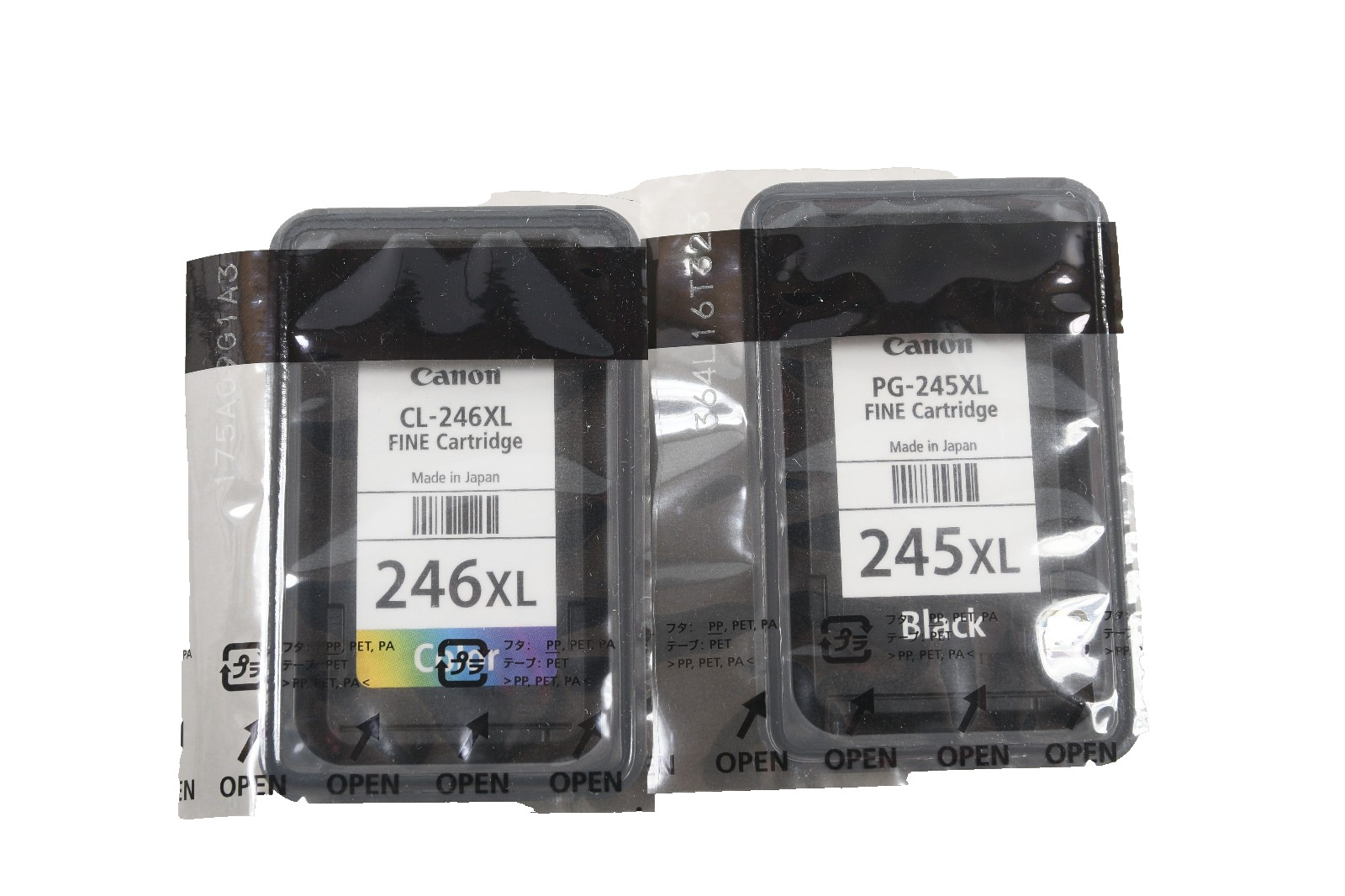 Genuine Canon PG-245XL Black CL-246XL Color Ink Cartridges OEM Sealed Pair