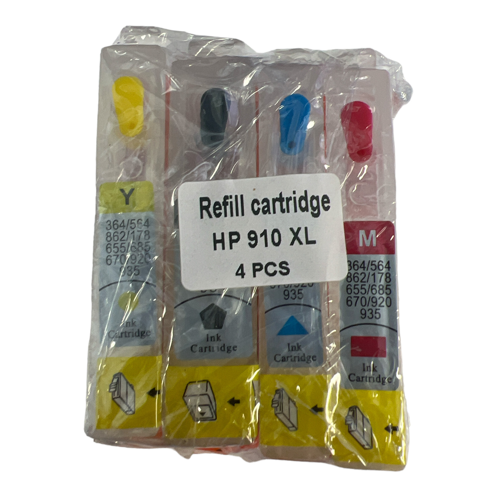 Empty Refillable for 910 910XL Ink Cartridge for HP OFFICEJET PRO 8020 8022 8025