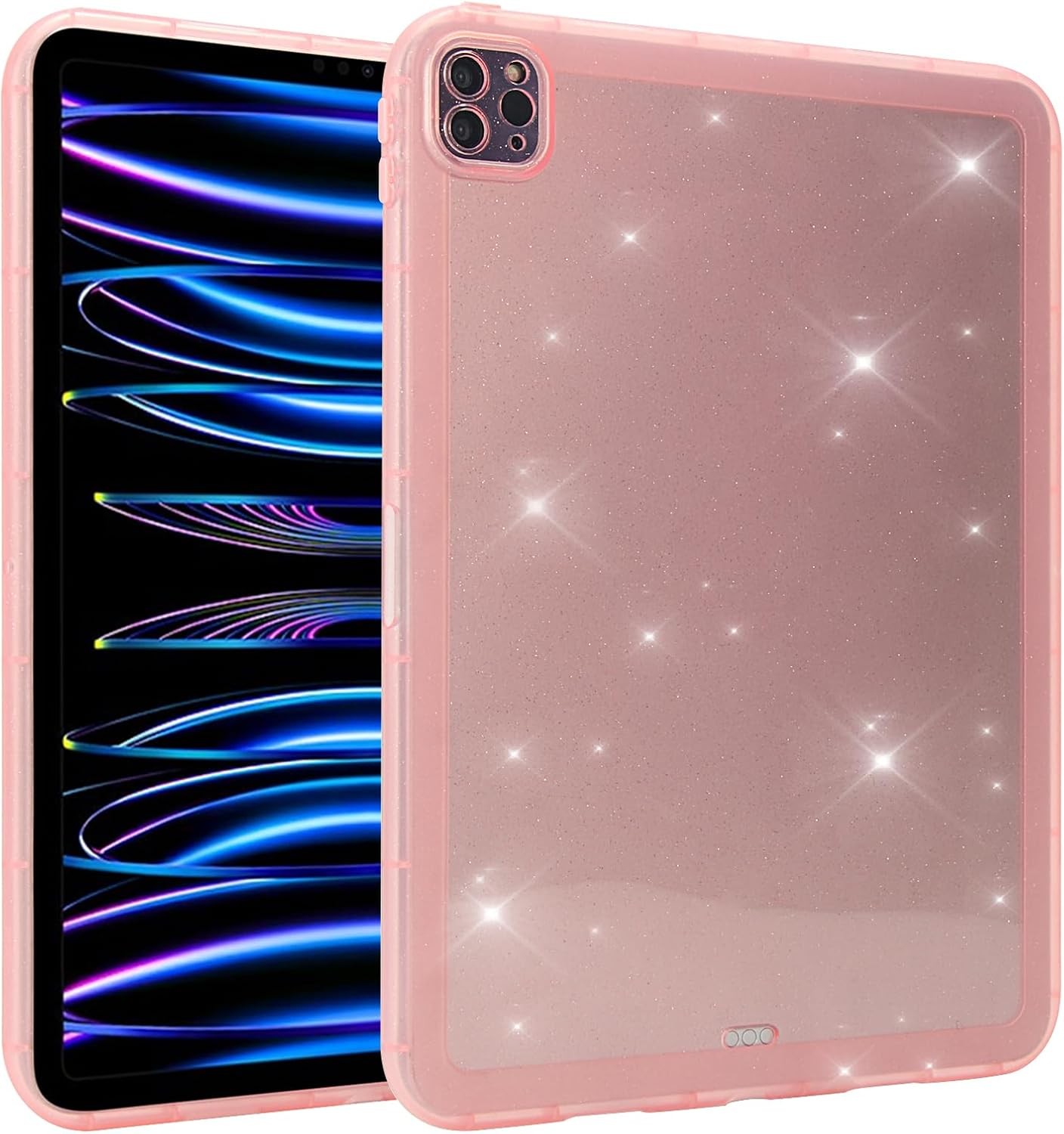 Case for iPad Pro 11 inch 4th/3rd Generation, Glitter Clear Shockproof Soft TPU