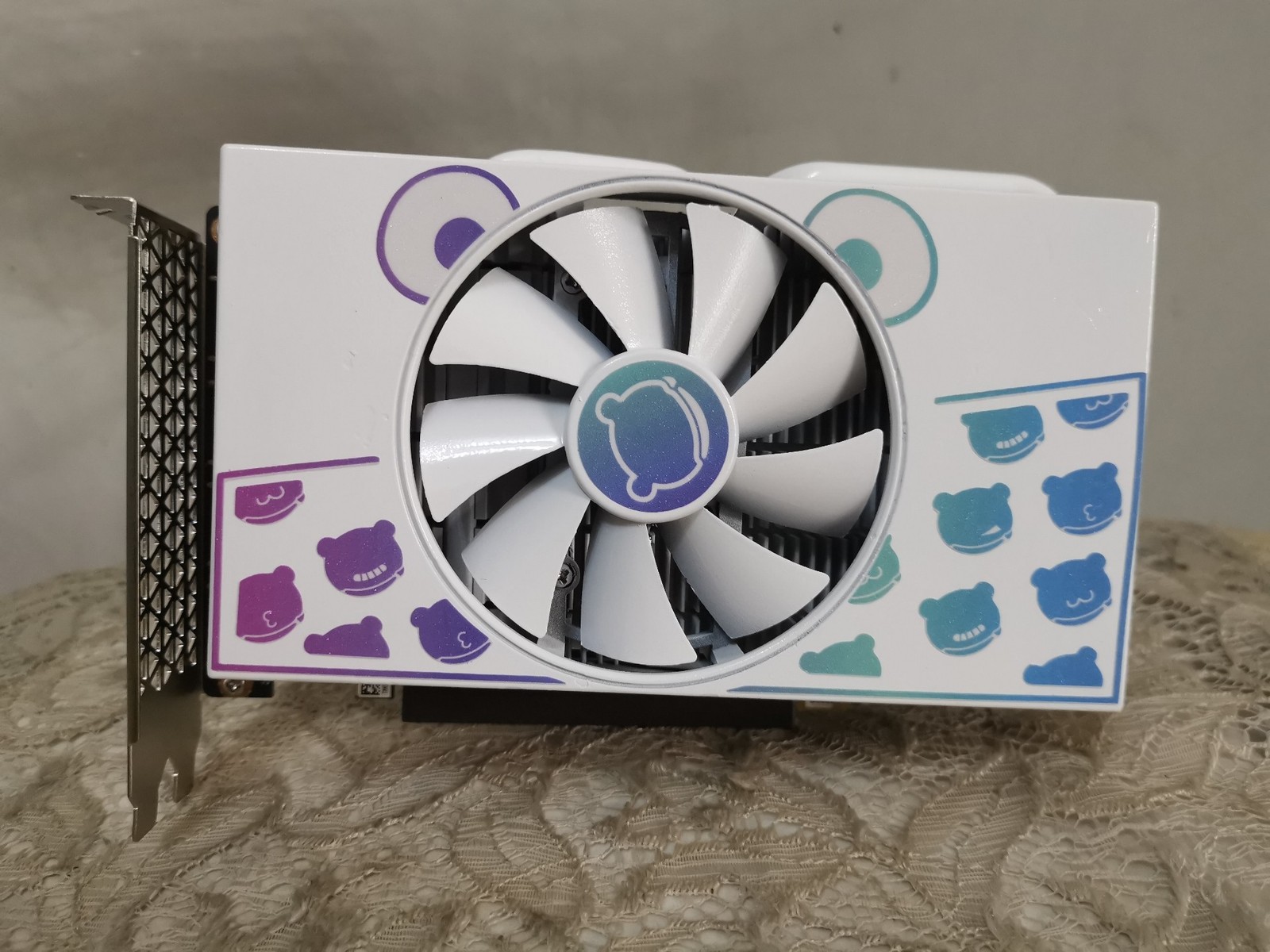 WANLI 30HX 18.8cm White ITX Gaming GPU 6GB 16-Ch 7921 Paste Single Fan Backplate