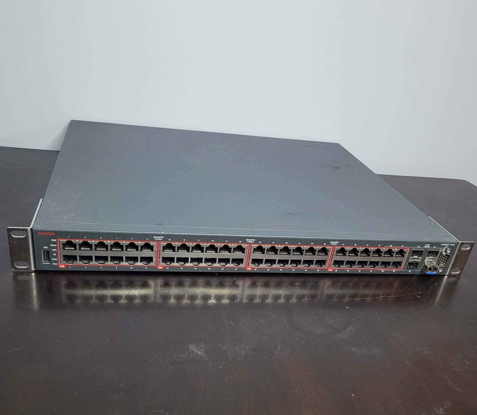 Avaya 4548GT-PWR 48-Port Gigabit PoE Switch AL4500A14-E6 - Power Tested