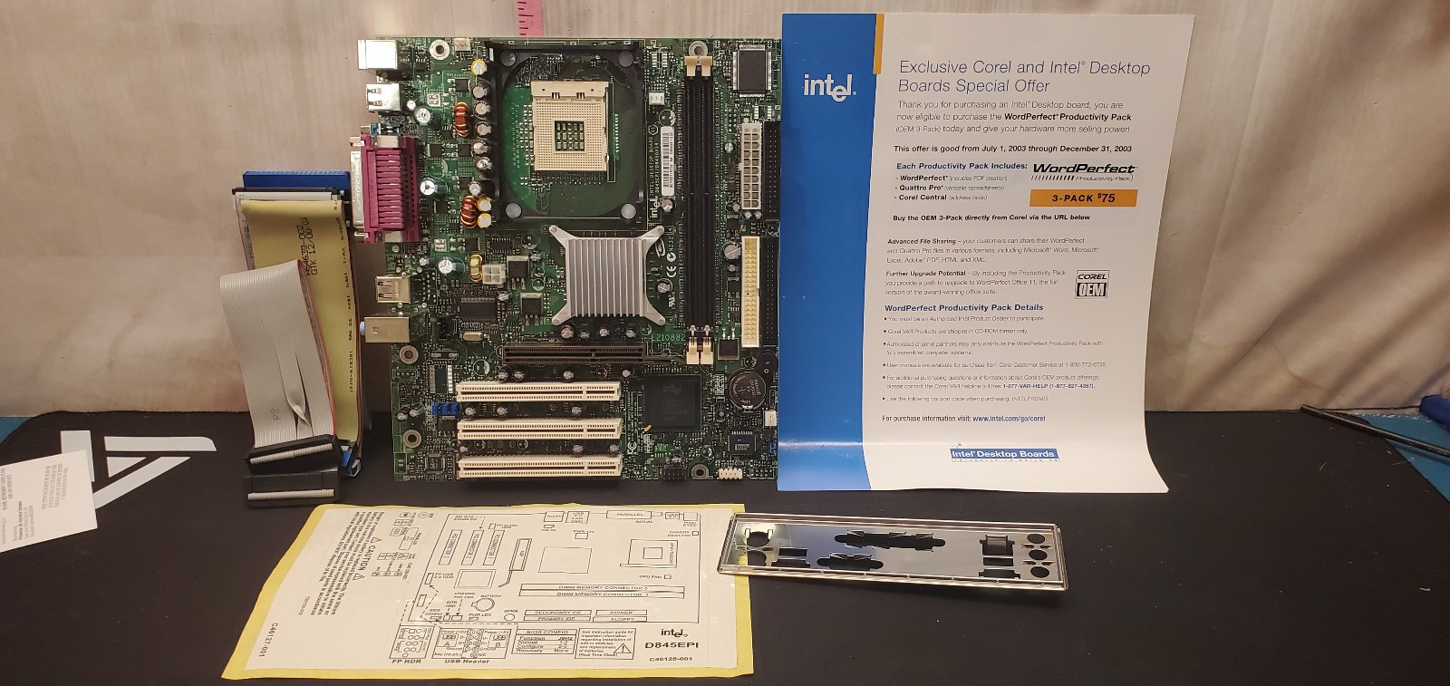 Vintage Intel D845EPI Desktop Mother board Motherboard old new stock