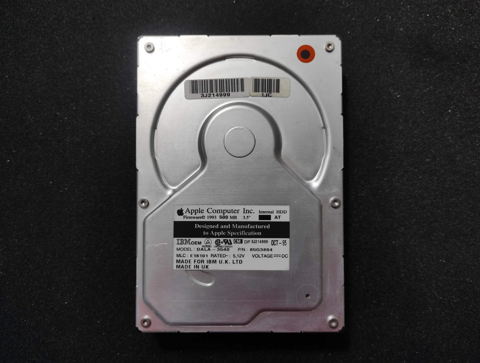 Apple 655-0232 IBM DALA-3540 540MB IDE 3.5" Vintage Retro Hard Drive HDD 4500RPM
