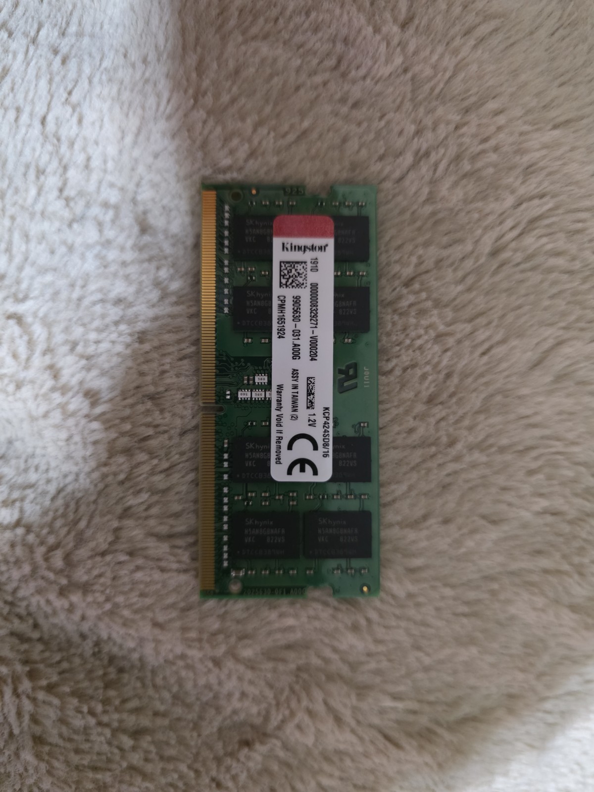 Kingston 16GB (1x16GB) DDR4 PC4-2666 SO-DIMM RAM Module KCP426SD8/16