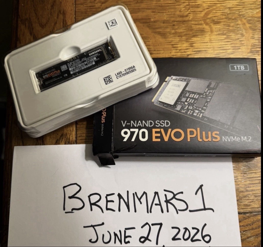 Samsung 970 EVO Plus Series, 1TB PCIe NVMe- M.2 Internal SSD (MZ-V7S1T0BW)