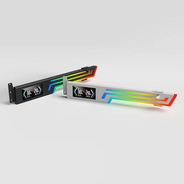 ARGB GPU Support Bracket, Adjustable Graphics Card Anti-Sag Holder, 5V 3-Pin