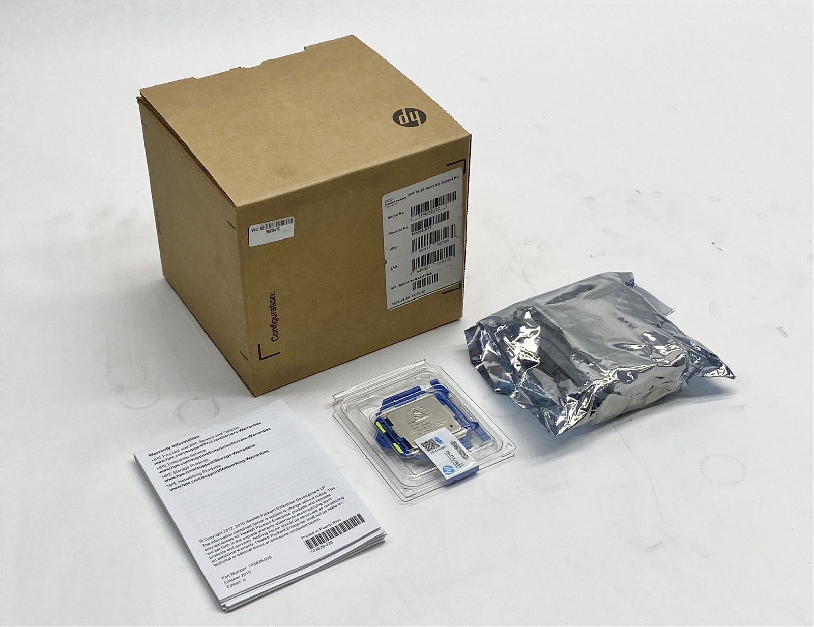HPE DL60 Gen9 E5-2609v4 1.7GHz CPU Kit 803055-B21 NEW open box