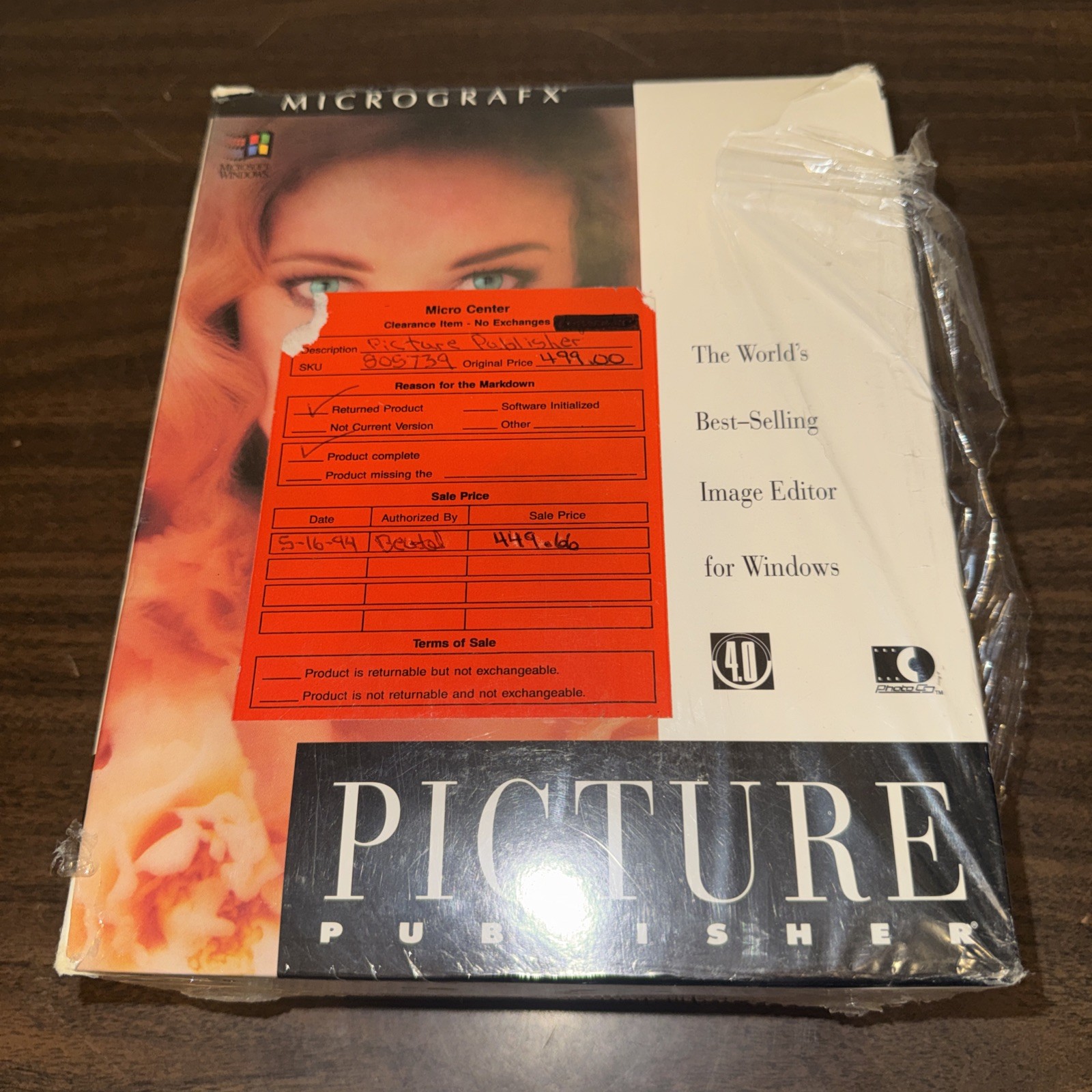 NEW Micrografx Picture Publisher 4.0 Software Lot Windows CD-ROM 3.5" Big Box