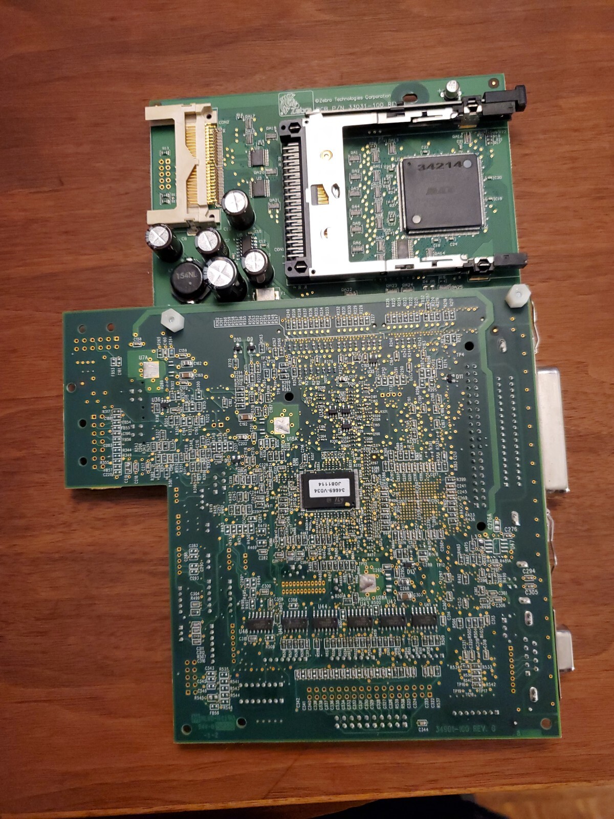 Zebra 34901-100 -030 Main Logic Board  110xiIII and 33031-100  -006