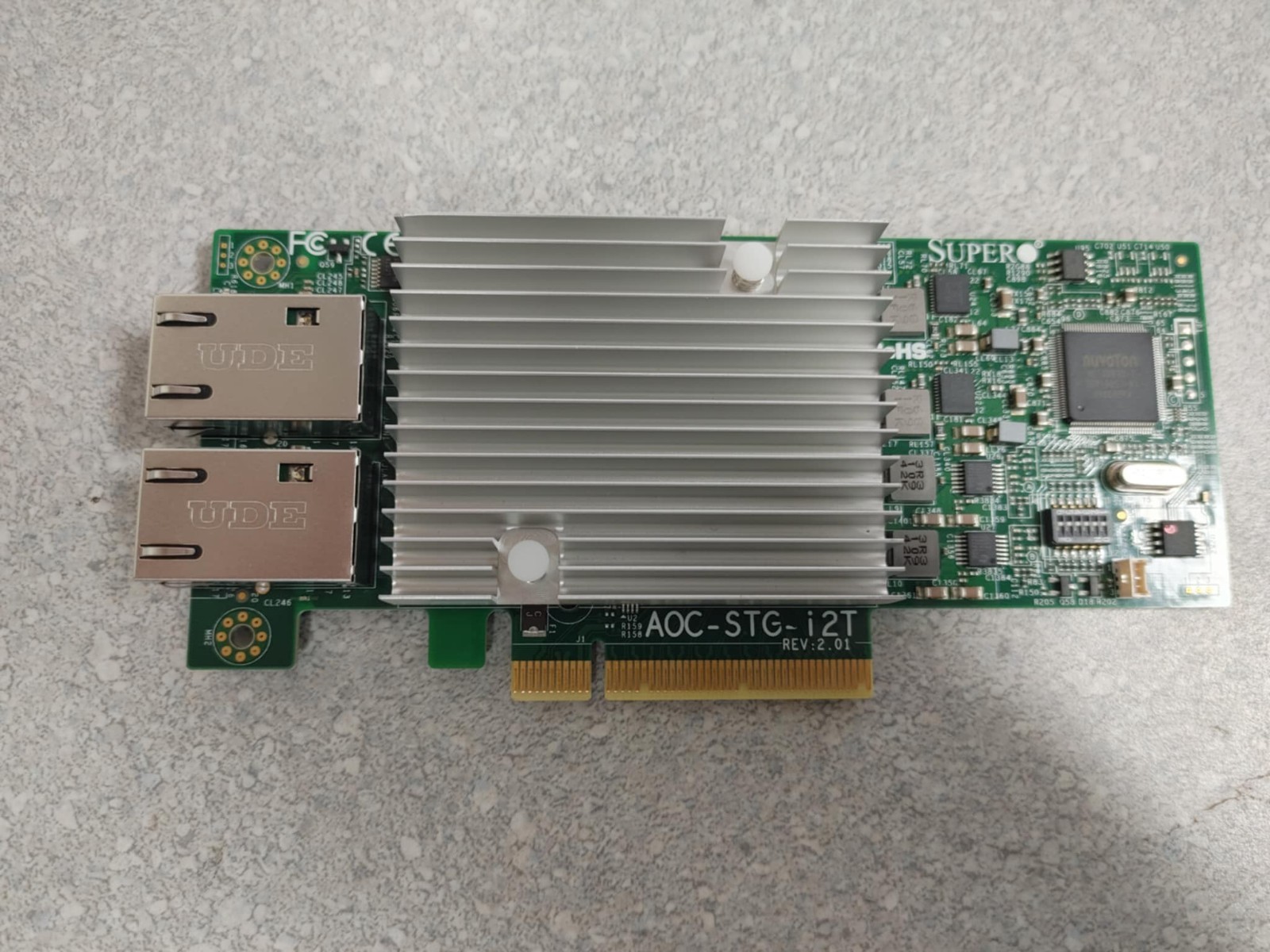 SuperMicro AOC-STG-I2T RJ45 Dual Port 10GBE Adapter NoBracket