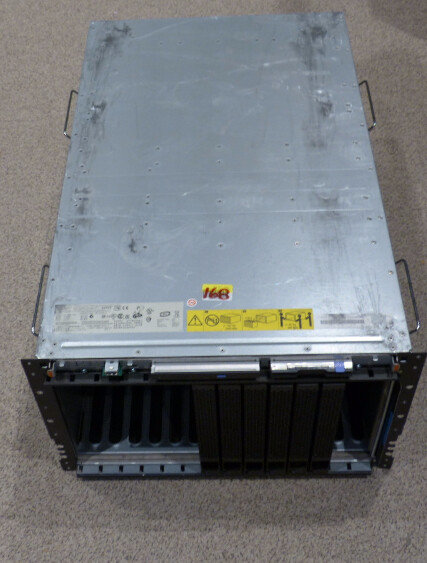 IBM 8677 CHASIS W/6 HS21 BLADES 46C5099 EA W/DUAL E5450 200-240V 3GHZ 24GB