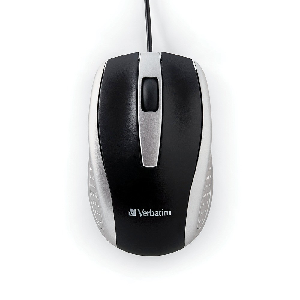 Verbatim Americas Llc 99741 Bravo Corded Notebook Optical Mouse Silver