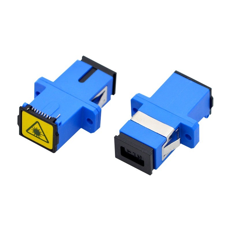 50pcs SC UPC APC Single Mode Simplex Coupler with Flip Shutter Adapter Flange