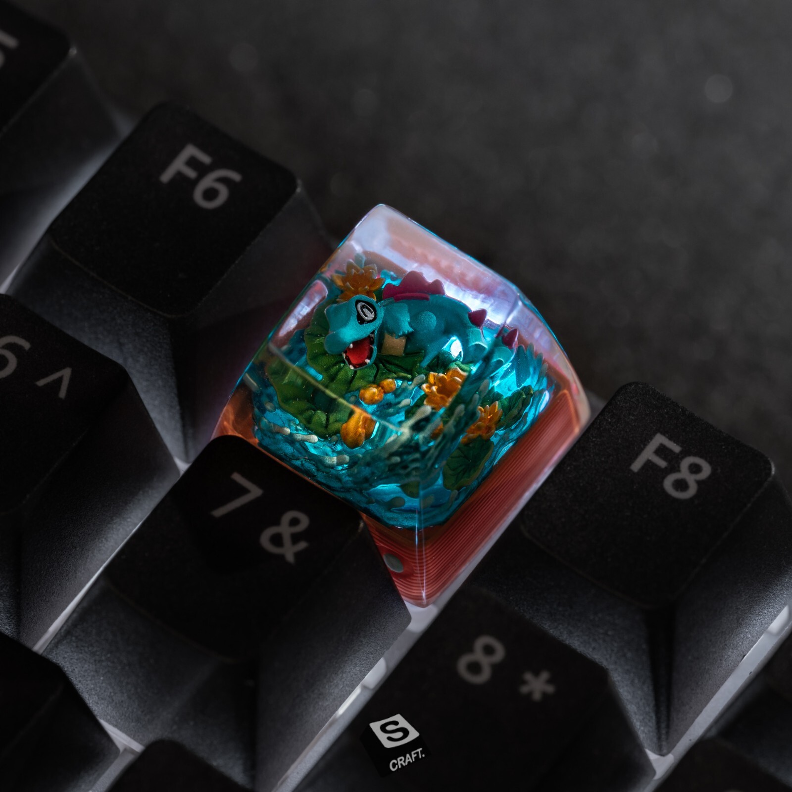 S-Craft TOTODILE Artisan Pokemon Keycap *New/Unused/Unmounted*