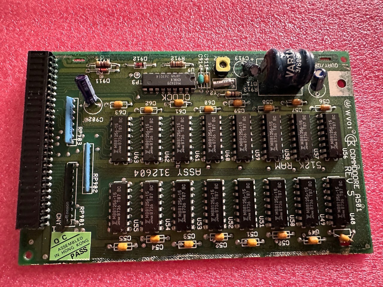 Commodore A501 REV 5 Memory Expansion 512kb for AMIGA 500/A500+ #01 26