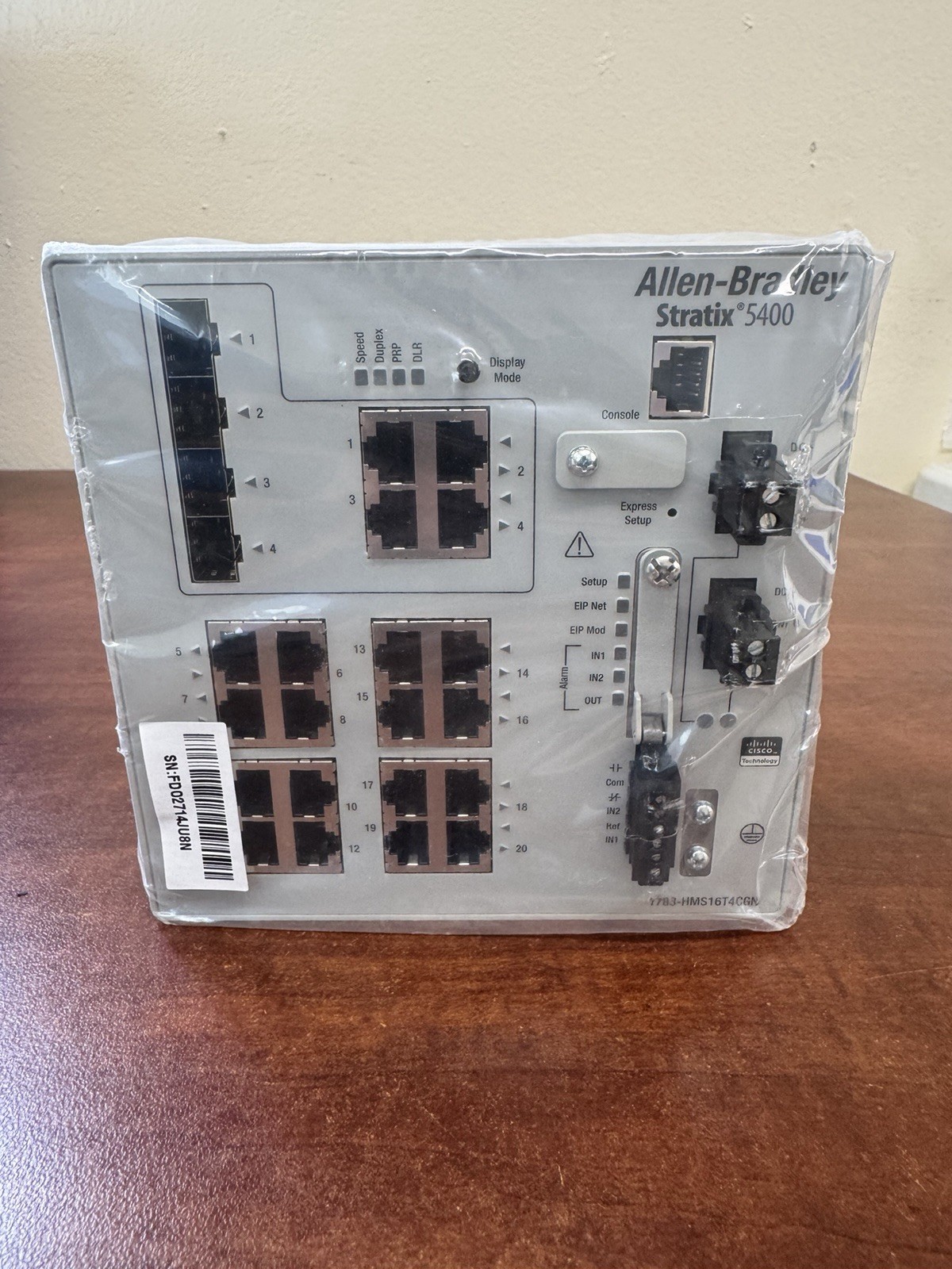 Allen Bradley 1783-HMS16T4CGN Stratix 5400 Managed Ethernet Switch Open Box 2023