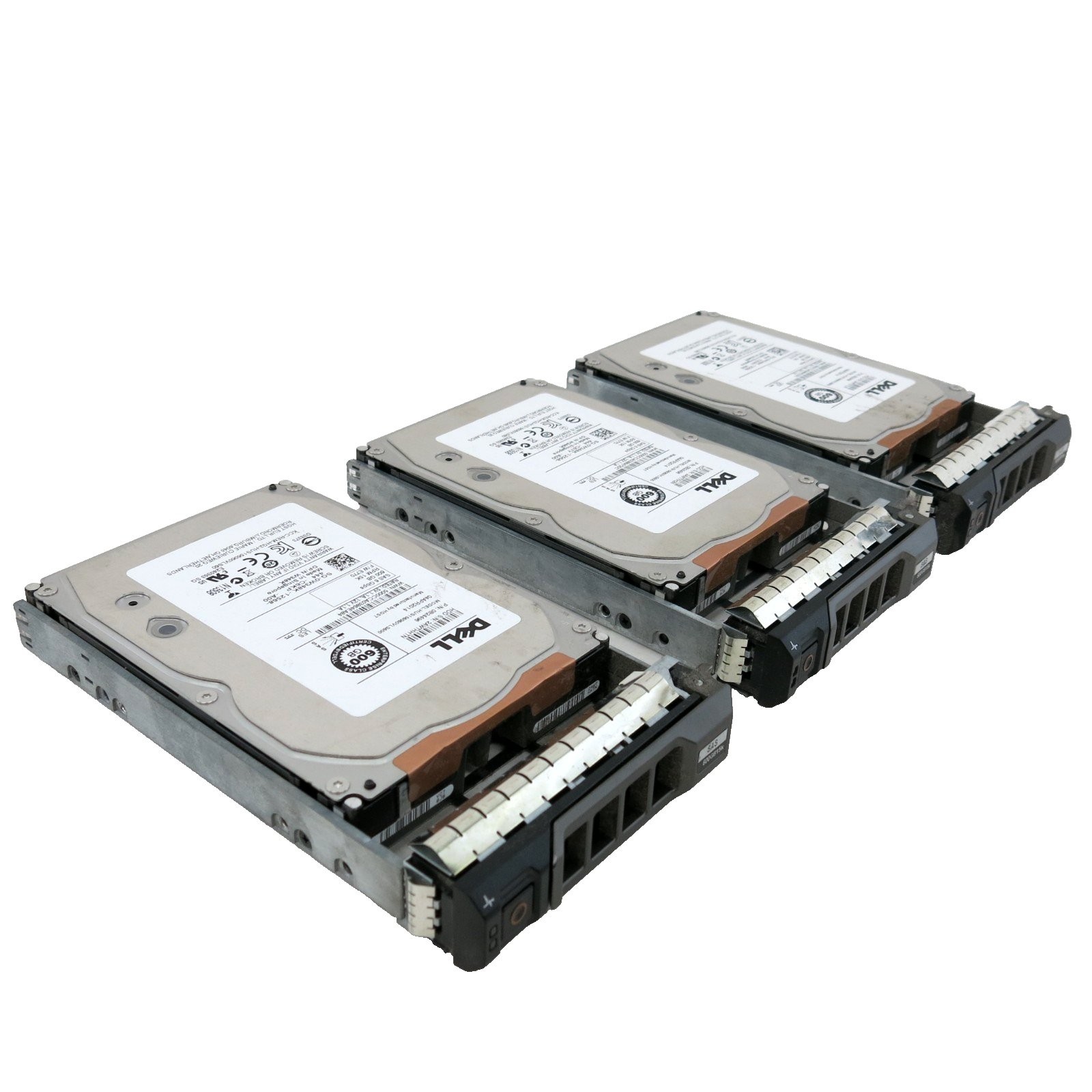 DELL 600GB SAS 6Gbps 3.5in ENTERPRISE HDD HUS156060VLS600 0B24496 - Lot of 3