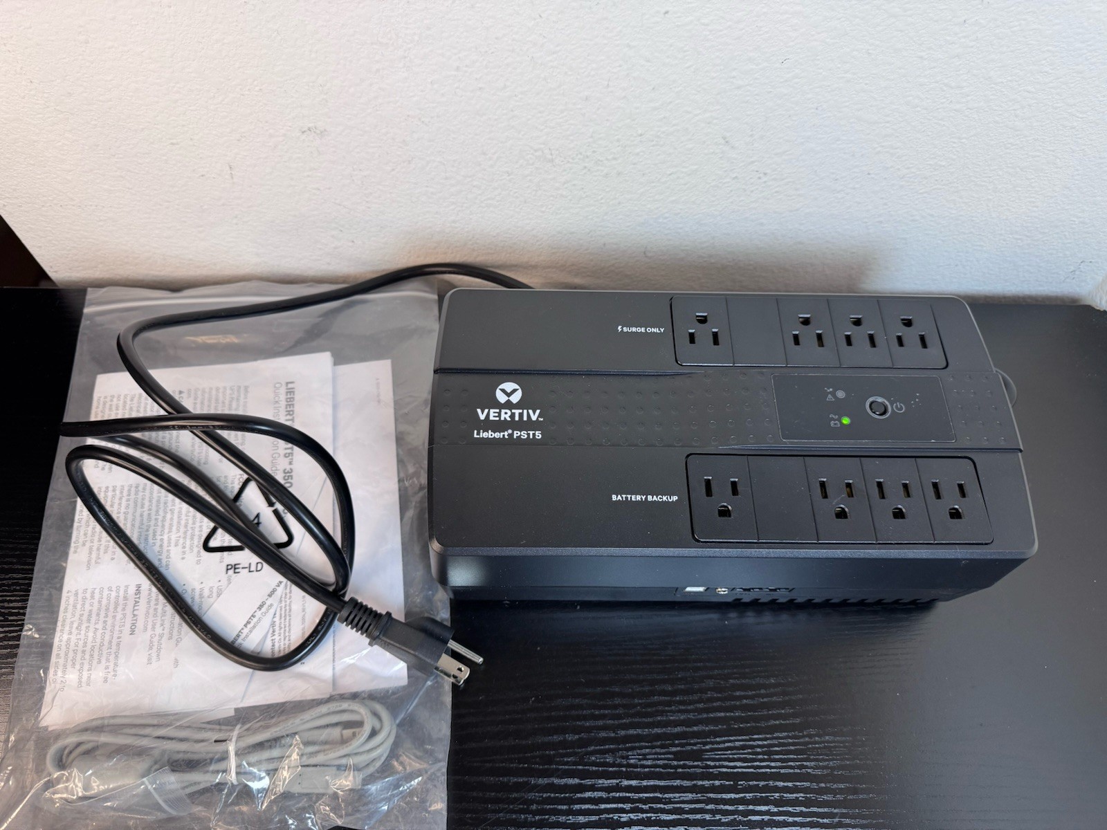 Vertiv Liebert PST5 UPS - 350VA/200W 120V Battery Backup & Surge Protection PST5