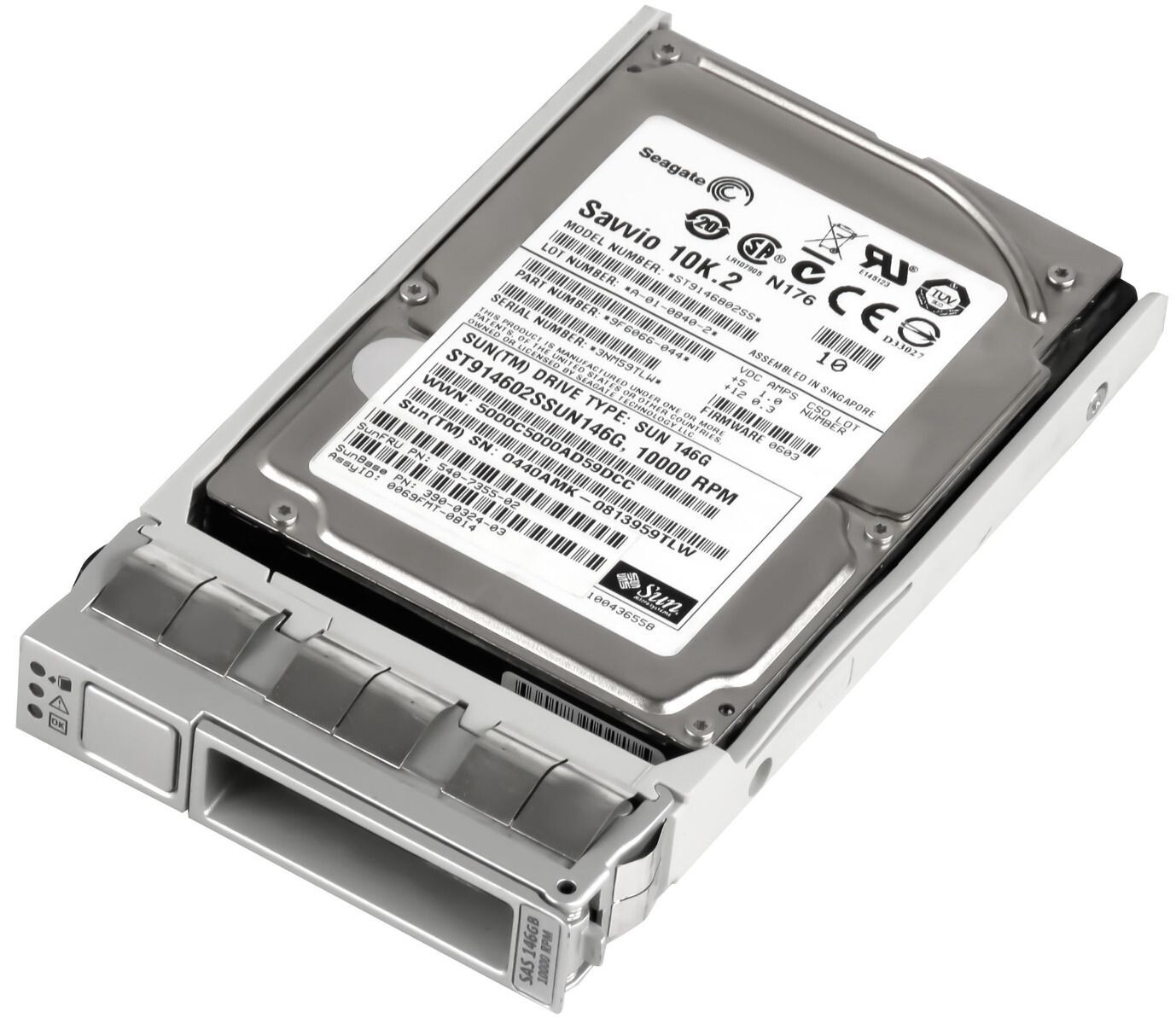 HARD DRIVE SUN 540-7355-02 ST914602SSUN146G 146GB 10000RPM SAS 16MB 2.5''