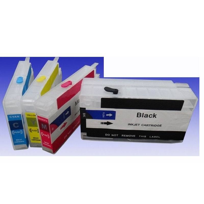 4 Refillable Empty Cartridges For HP 712 DesignJet T120 T230 T250 T520 T630